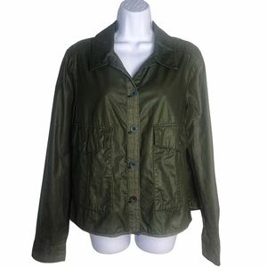 Anthropologie Hei Hei Swing Utility Jacket Green Size Medium